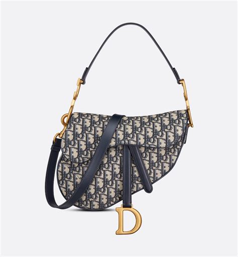 dior blue saddle bag|genuine Dior saddle bag.